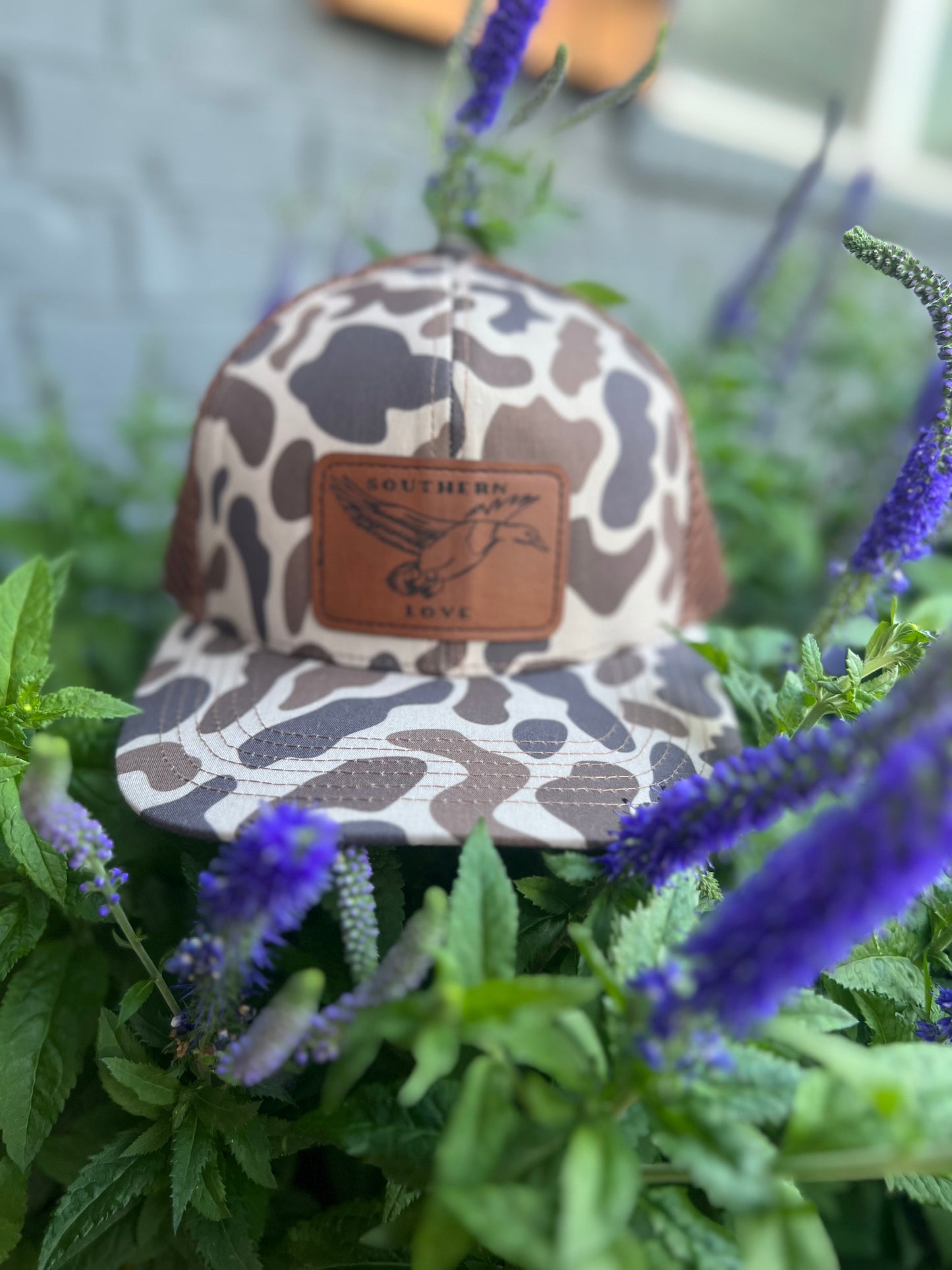 Slough and chocolate old school camo SnapBack