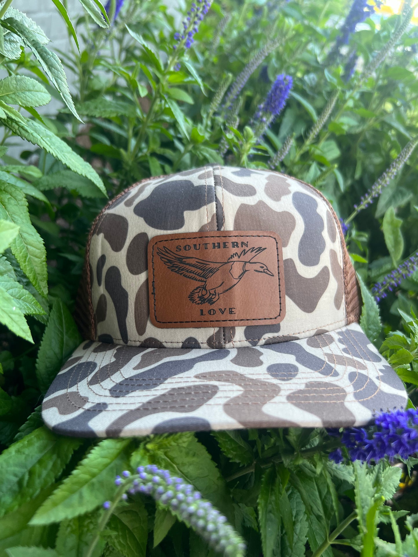 Slough and chocolate old school camo SnapBack